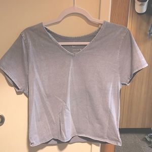 Blue Crop Top